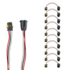 3-Pin to 3-Prong Light Adapter With 6 Inch Pigtail - 10 Pack