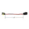 3-Pin to 3-Prong Light Adapter With 6 Inch Pigtail - 10 Pack