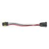 3-Pin to 3-Prong Light Adapter With 6 Inch Pigtail - 10 Pack