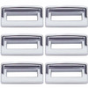 Chrome Toggle Switch Label Trim W/ Visor For Peterbilt (Pack Of 6)