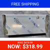 BLEMISHED: CSM SS Battery / Tool Box Replacement Lid W/ Square Corners For Peterbilt 378, 379 & 389 With No Upper Step
