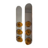 15 Inch Front Long Radius Air Cleaner Brackets With 3 Watermelon Light Holes For Peterbilt 378/379/388/389