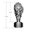 1/2 Inch -13 Thread-On Skull Gearshift Knob With 9/10 Speed Adapter
