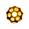 Thread On Matte Black Phoenix Style Amber LED Gearshift Knob With Adapter For Eaton Fuller 13/15/18 Speed