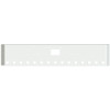 22 Inch Chrome American Road Runner Mitered Corner Bumper With Tow & 15 Rnd 2 Inch Light Holes For Peterbilt 357, 378, 379