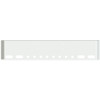 22 Inch Chrome American Road Runner Mitered Corner Bumper With 4 Oval & 8 Rnd 2 Inch Light Holes For Western Star 4900, 4964