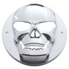 Chrome Skull Bezel For 2.5 Inch Light Grommet
