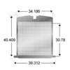 Turnpike Truck Trim Punch Grille Insert With Horizontal Rectangles For Kenworth K100 Models