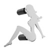 Super Mini Sitting Lady Mud Flap Cut Out - Left Facing