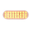 Oval Smart Dynamic Sequential Park/Turn/Clearance Light - Amber LED / Clear Lens