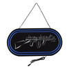 CSM - Neon Wall Sign Blue W/ White Tommy Gun Logo