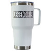 Legendary White 30 Oz Travel Cup With Legendary Logo