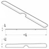 Chrome Upper Storage Door Trim For Peterbilt