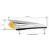 Classic Plastic Cab Light With Visor - Amber/Smoked Lens