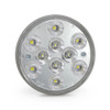4 Inch Round Dual Color LED Light Red/White W/ Amber Strobe