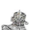 Chrome Plastic Sitting Nude Lady- Facing Left