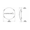 6 Inch Amber Lens Cover