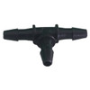 1/8 Inch Black Plastic Hose T- Connector