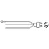 3 Wire Straight Pigtail With PL-3 Plug- 12 to 24 Volts