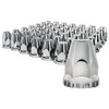 33MM X 2-3/4 Inch Chrome Plastic Nut Cover- 60 Pack