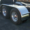108 Inch 16 Gauge Stainless Steel Full Fender For Freightliner, Peterbilt, International, Kenworth