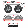 108 Inch 16 Gauge Stainless Steel Full Fender For Freightliner, Peterbilt, International, Kenworth