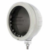 Stainless Steel Classic Headlight Housing W/ Embossed Strip For Peterbilt 359, 378, 379, 388, 389