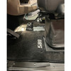 Embroidered 589 Carpet Floor Mats- Black With White Numbers For Peterbilt 589