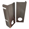 15 Inch Front Stainless Steel Air Cleaner Panels W/ 2 Watermelon Light Holes For Kenworth
