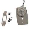 Stainless Steel Headliner Dome Light W/ Watermelon Light & Toggle Switch Hole For Kenworth T680/880 & Peterbilt 579/589