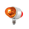 Ultraburst Chrome Double Face Glass Watermelon Light- Amber & Red LED W/ Amber & Red Lens