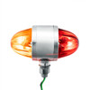 Ultraburst Chrome Double Face Glass Watermelon Light- Amber & Red LED W/ Amber & Red Lens