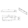 BESTfit 20 Inch Chrome Texas Bumper W/ Hand Formed Ends, Mounting & Tow Holes For Peterbilt 352, 359
