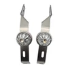 Stainless Steel Lower Bumper Support Bracket W/ 1 Watermelon Light Hole- Pair For Peterbilt 378 & 379 W/ 18, 20 & 22 Inch Bumpers