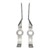Stainless Steel Lower Bumper Support Bracket W/ 1 Watermelon Light Hole- Pair For Peterbilt 378 & 379 W/ 18, 20 & 22 Inch Bumpers