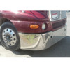 18 Inch Stainless Steel Set Back Axle Bumper W/ Tow & 30 Round 3/4 Inch Light Holes For Kenworth T2000