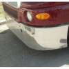 18 Inch Stainless Steel Set Back Axle Bumper W/ Tow & 30 Round 3/4 Inch Light Holes For Kenworth T2000