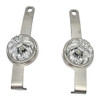 Stainless Steel Lower Bumper Support Bracket W/ 1 Watermelon Light Hole For Kenworth W900 W/ 18 Inch Bumper