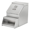 Smooth Aluminum Step Box W/ Smooth Lid & Lockable T-Handle- 18 X 25.13 X 21 Inch