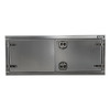 Smooth Aluminum Underbody Tool Box W/ Dual Inset Barn Door & Stainless Steel T-Handles- 72 X 24 X 24 Inch