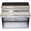 BESTfit Diamond Plate Aluminum 34 X 25 X 24 Inch Passenger Side Tool Box Assembly With Twist Latch