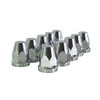 TPHD 33MM X 2-3/4 Inch Chrome Plastic Nut Cover