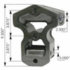 BESTfit Aluminum Stabilizer Bracket For Center Trunnion For Kenworth AG100 Airglide 8 Bag Suspension