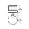 Double Flash Strobe Beacon Light- White LED/ Clear Lens