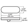 Oval 7 Diode Stop, Tail & Turn Signal Light- Red LED/ Red Lens