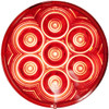 4 Inch Round Stop, Tail & Turn Light W/ Grommet Mount- White LED/ Red Lens