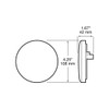 4 Inch Round Single Diode Stop, Tail & Turn Light- Red LED/ Red Lens