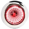 0.75 Inch Red LED Clear Lens Mini Button Marker Light W/ 1 Diode