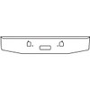 16 Inch 7-Gauge Chrome Tapered Rolled End Bumper For Mack CV Granite