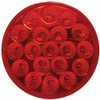 4.3 Inch Round 19 Diode Red LED Stop, Tail, Turn Light W/ Reflectors
